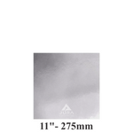 11″ Square Silver Cake Boards – Standard