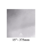 15″ Square Silver Cake Boards – Standard