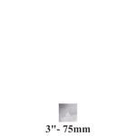 3″ Square Silver Cake Boards – Standard