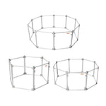Pawz Pet Playpen Transparent Acrylic Folding Dog Fence Kennel Install 6 Panel