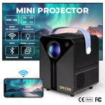 Mini Projector 4K Bluetooth WiFi 1080P Home Theater 5G USB HI-FI 8000 LU