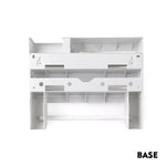6in1 Wall Mounted Kitchen Rack Towel Holder Foil Roll Organizer Film Dispenser