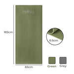 Centra Yoga Mat Non Slip 5mm Thick Exercise Mats Strap Fitness Sports 183x83cm