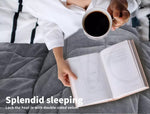 Dreamz Quilt Doona Comforter Mink Blanket Bedspread All Season Queen Super King