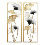 Large Metal Wall Art Leaf Tree Of Life Hanging Home Decor Sculpture Garden Pair