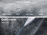 Quilt Cover Set Doona Duvet Teddy Bear Fleece Thermal Winter Pillowcase Double