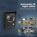 Video Door Bell WiFi Phone Intercom System with Monitor Doorbell Camera Wireless