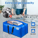 Moving Storage Bag Heavy Duty Large Waterproof Backpack Strap House 4 PC