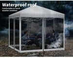 Mountview Gazebo Pop Up Marquee Outdoor Canopy 3x3m Wedding Tent Mesh Side Walls