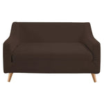 Couch Stretch Sofa Lounge Cover Protector Slipcover 2 Seater Chocolate