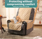 Marlow Recliner Sofa Chair Cover Slipcover Protector Non-slip Waterproof L Beig