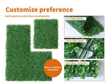 Marlow Artificial Hedge Grass Boxwood Garden Green Wall Mat Fence Outdoor x10