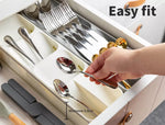 Kitchen Drawer Organizer Cutlery Tray Insert Cabinet Utensil Storage Box Holder