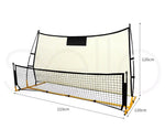 Centra Soccer Rebounder Net Portable Volley Training Outdoor Football Pass Goal