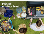 Moyasu 18Pcs BBQ Tool Set Stainless Steel Outdoor Barbecue accessory Grill Cook