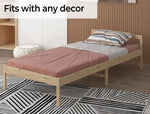 Levede Wooden Bed Frame Queen Double King Single Rustic Mattress Base Timber