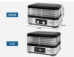 Food Dehydrators Stainless Steel 5 Tray Beef Jerky Maker Fruit Pet Food Dryer