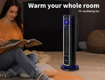 Spector Electric Heater Portable Fast Heating Tower Heaters Remote Control Timer