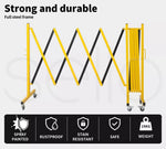 Extendable Garden Gate Mobile Security Retractable Fence Metal Barrier Pet 16ft