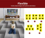 Marlow 20x Carpet Tiles Heavy Commercial Retail Office Gym Flooring 50x50cm Grey