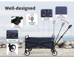 Lambu Camping Trolley Cart Foldable Picnic Wagon Utility Outdoor Garden Trailer