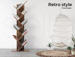 Levede Bookshelf Wooden Tree Bookcase 8-Tier Storage Home Decor Display Stand