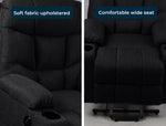 Levede Recliner Chair Electric Lift Chair Armchair Lounge Fabric Sofa USB Charge