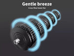 Spector Tower Fan Portable Oscillating Remote Control LED Display Timer Ionizer