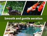 Lambu Solar Oxygenator Air Pump Powered Pool Water Pond Outdoor Fish Oxygen Tank