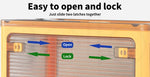 Large Storage Box Stackable Clothes Container Closet Organizer 5Side Open Wheels
