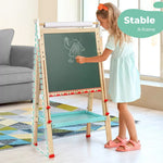 Bopeep Kids Easel Drawing Magnetic Board Children Wooden Double-sided 87-117cm
