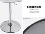 Levede Bar Table Swivel Gas Lift Counter Dining Furniture Cafe Outdoor White
