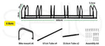 6 Bikes Stand Bicycle Bike Rack Floor Parking Instant Storage Cycling Portable