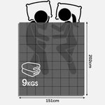 Dreamz 9KG Adults Size Anti Anxiety Weighted Blanket Gravity Blankets Grey
