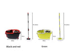 Cleanflo Spin Mop Bucket Set 360° Stainless Steel Rotating Wet Dry Microfiber