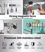 Toque Magnetic Knife Holder Rack Stainless Steel Self-adhesive Tool Storage 40cm