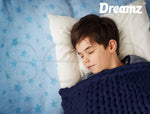 Dreamz Weighted Blanket 3KG 6.5KG 9KG Chunky Bulky Knit Throw Blanket Kids Adult