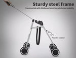 Pawz Large Pet Stroller Dog Cat Carrier Travel Pushchair Foldable Pram 4 Wheels