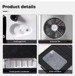 Spector Portable Ice Maker Machine Commercial 2.1L Drink Ice Cube Bar Countertop