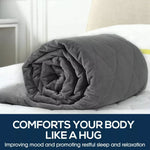 Dreamz Weighted Blanket Heavy Gravity Adults Deep Relax Kids Adult 5/7/9KG Grey.