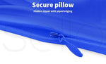 Dreamz Silk Pillow Case 100% Mulberry Slip Eye Mask Set Both Sided 25 Royal Blue
