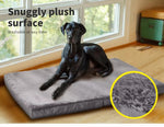 Pawz Pet Dog Calming Bed Memory Foam Foldable Mattress Orthopedic Washable Grey