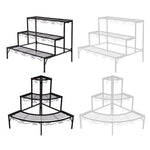 Levede Plant Stands Outdoor Indoor Metal Flower Pot 3 Garden Corner Shelf.