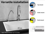 Granite Kitchen Sink Laundry Stone Sinks Undermount Single Bowl 59cmx45cm White