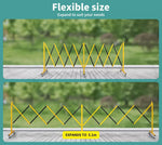 Extendable Garden Gate Mobile Security Retractable Fence Metal Barrier Pet 16ft