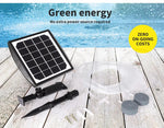 Lambu Solar Oxygenator Air Pump Powered Pool Water Pond Outdoor Fish Oxygen Tank