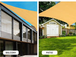 Mountview Sun Shade Sail Cloth Canopy Triangle Square Rectangle Garden Awning