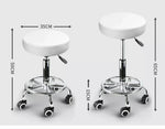 2x Levede Salon Stool Swivel Hairdressing Barber Stools Bar Chairs Lift Round