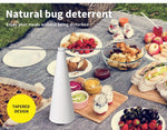 Lambu Fly Repellent Fan Free Entertaining Chemical Indoor Outdoor Home White