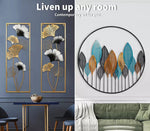 Large Metal Wall Art Framed Home Decor Hanging Flower Leaf Sculpture Outdoor